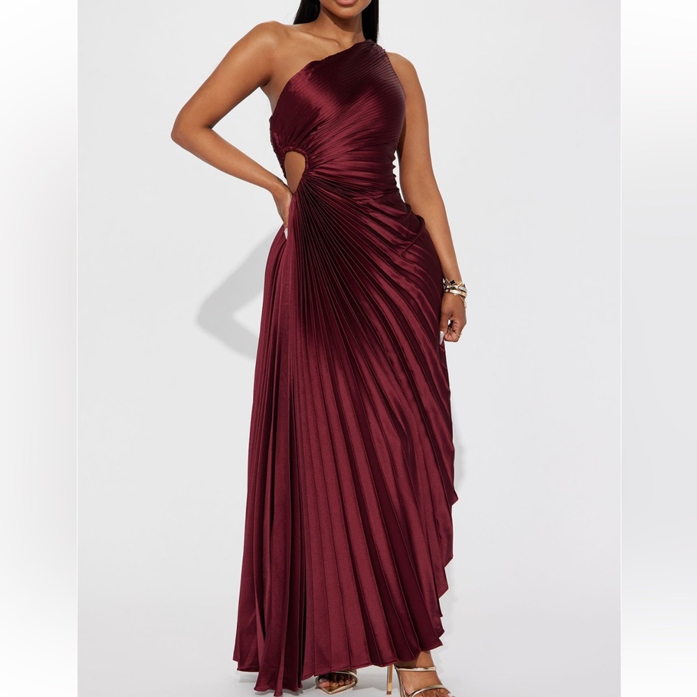 Satin maxi dress